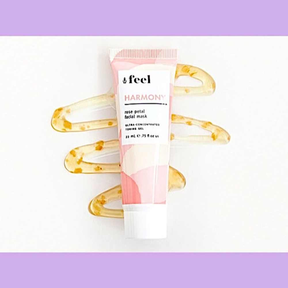 NEW Feel Beauty Harmony Rose Petal Facial Mask